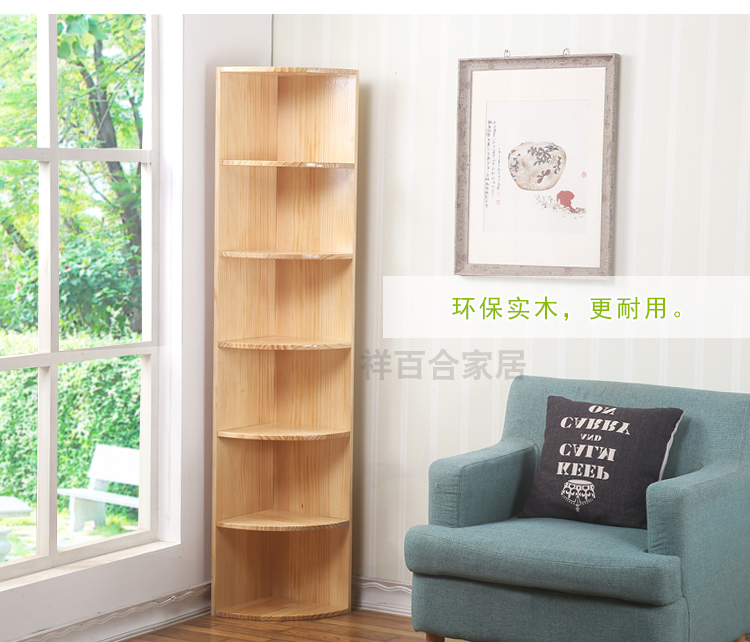 Rắn gỗ tủ góc tủ góc tam giác tủ kệ hiện đại phòng khách nhỏ gọn tủ góc góc góc tủ - Buồng mẫu tủ quần áo gỗ tự nhiên 4 cánh