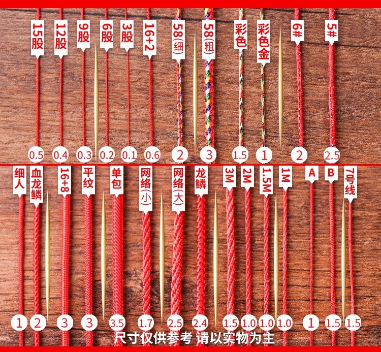 Trung Quốc thắt nút dây ngọc bích dòng handmade tự làm vòng tay dây đeo vòng chân vòng 5 dòng vật liệu chuẩn bị vòng dây đỏ - Vòng chân lắc chân