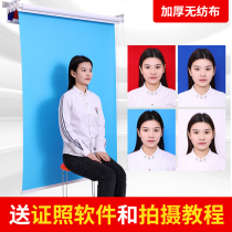 Witness photo background cloth roller shutter lifting background frame photo background cloth quick inch photos 3-inch photo photo cloth