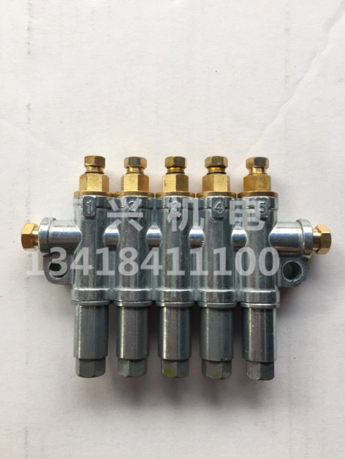 XJM type volumetric oil discharge quantitative distributor inspection type oil discharge Nanjing Becher type 2-6