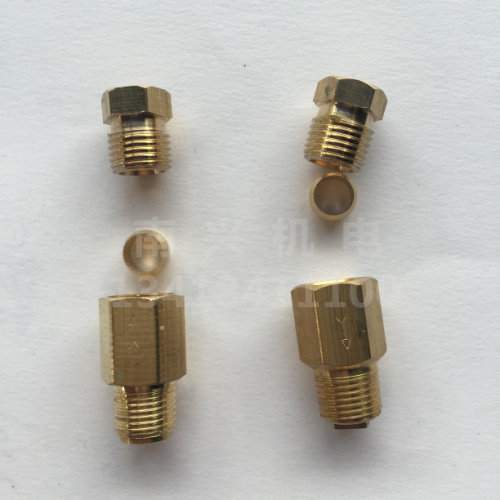 Oil-way joint nylon tube aluminium tube copper tube with one-way joint reverse joint tubing one-way direct head