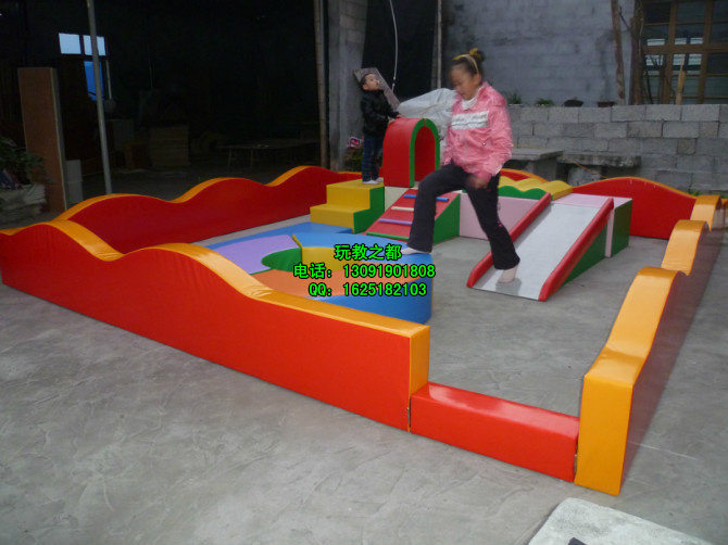 Multifunctional software combination children's sensory integration training equipment climbing and sliding drill combination parent-child garden naughty castle toy equipment