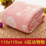 Детское хлопковое марлевое банное полотенце, зимнее одеяло для новорожденных, хорошо впитывает воду