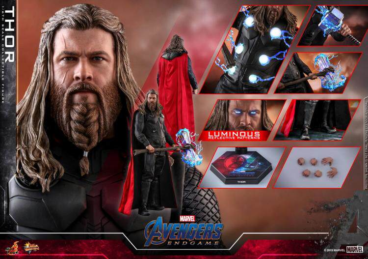 MARVEL THOR フィギュア 8個セット The thor 8.0《The Avengers 4：Endgame》HOTTOYS 1/6 Action Figure