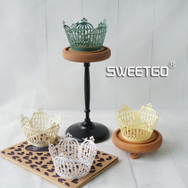 Wedding cup cake around the edge of the forest art paper support Pearl paper hollow Birdcage paper cup cake around the edge