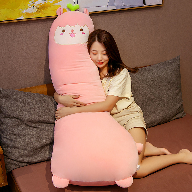 Remove dinosaurs long pillow plush toy doll girls with legs sleeping dolls