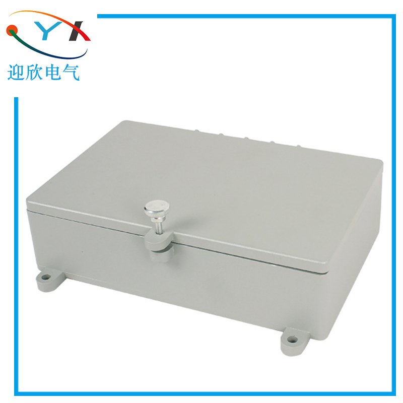 220*140*60mm outdoor terminal cast aluminum box instrument box waterproof junction box with fixed feet frosted box
