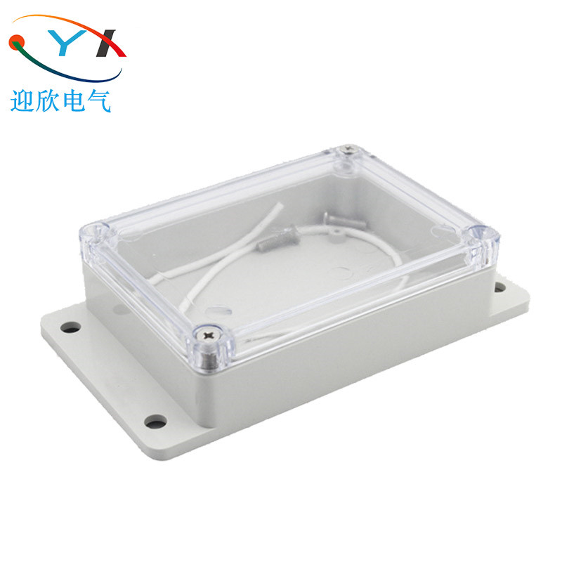 Yingxin 115 * 85 * 35 transparent cover outdoor waterproof junction box with ear plastic housing circuit board mounting box ABS