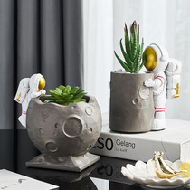 Nordic ins desk decoration astronaut simulation succulents Net red green plant fake flower ornaments small potted plants
