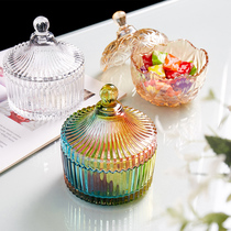 Nordic wind ins creative storage jar storage Glass Jar Ornaments childrens candy jar with lid decoration jewelry jar