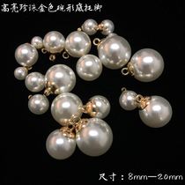 New Fashion Golden Bottom Tootto White Pearl Button Lady Shirt Lining Buttonhole Cardiovert Cardiovert Suit