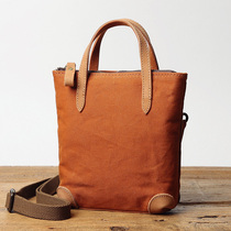 Day Department Casual Mini Canvas Woman Bag Mobile Phone Bag Accessories Genuine Leather Zipped Single Shoulder Inclined Cross Pack Art Small Square Bag 2