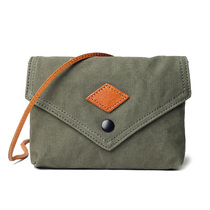 Day Ensemble Canvas Slanted Satchel women Summer Art small square bag Single shoulder 100 Lap Brief Small Bag Youth Light Bag 2