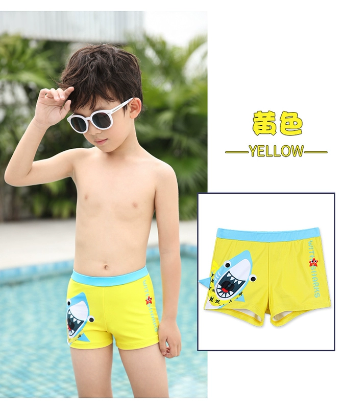 Bạn bơi trẻ em quần bơi bé trai quần boxer quần bơi bé trai áo tắm chia cho trẻ em lớn đồ bơi trẻ em - Bộ đồ bơi của Kid