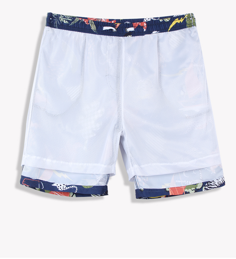 Quần Youyou Beach Quần bơi nam Beach Holiday Quần bơi nam Anti-mite Cặp đôi Quần short Xu hướng thông thường được lót bằng vải khô nhanh - Quần bãi biển 	quần áo đi biển gia đình	