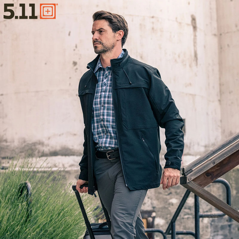 New products 5 11 men in length m65 Tactical jacket more than 511 bags Soft shell clothes stand collar with cap jacket 78023-Taobao