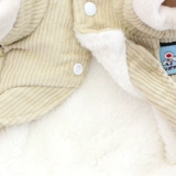 Щенка одежда осень и зимняя одежда Тедди бишон медведь маленькая собака и кошачьи животные зимние пиджаки плюс бархатное утолщенное хлопковое пальто домашнее животное веселье