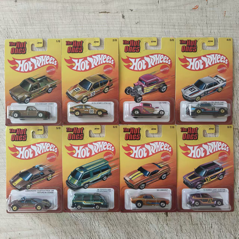 Hot Wheels Alloy Sports Car Classic Retro Series Volkswagen Bmw Lamborghini Toyota Simulation Toy Car