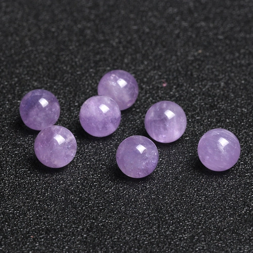 Натуральные бусины с аметистом, украшение-шарик, браслет из бисера, четки из круглых бусин, аксессуар, лавандовые аксессуары