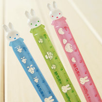 Chenguang primary school students use 12CM Miffy Ruler 2 small rabbit cartoon ruler semi-circular ruler portable ruler
