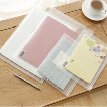Daili pull side storage bag environmental protection transparent frosted file bag bill data storage bag information bag