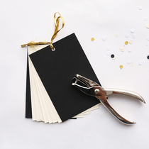 Powerful stationery 0114 punching machine single-hole puncher hand-held ticket checking paper puncher without rough edge punching