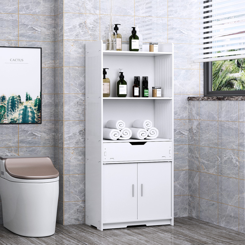 Bathroom shelf toilet floor multi-function storage cabinet toilet locker bathroom toilet toilet side cabinet