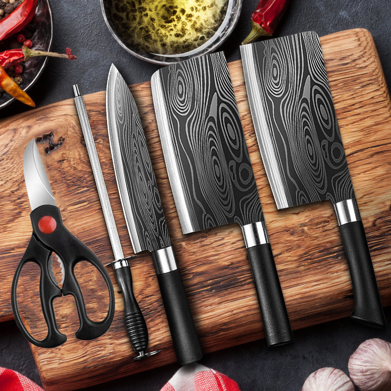 Cutter Suit Kitchen Kitchen Knife Home Stainless Steel Machete Knife Ultra Fast Sharp Slice Knife Cut Meat Great Maserty-Taobao