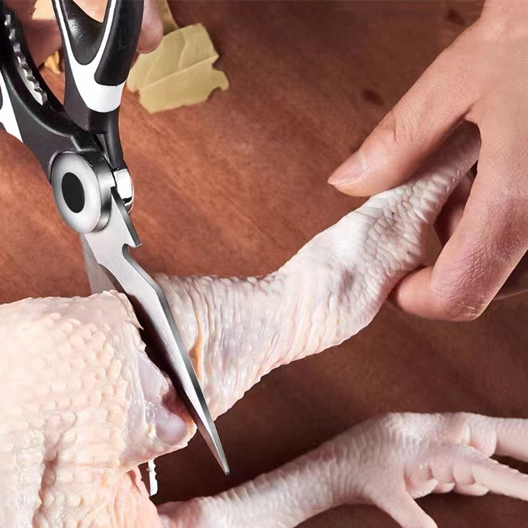 Scissors kitchen powerful chicken shear household with stainless steel multifunctional scissors scissors food roast bones to kill fish