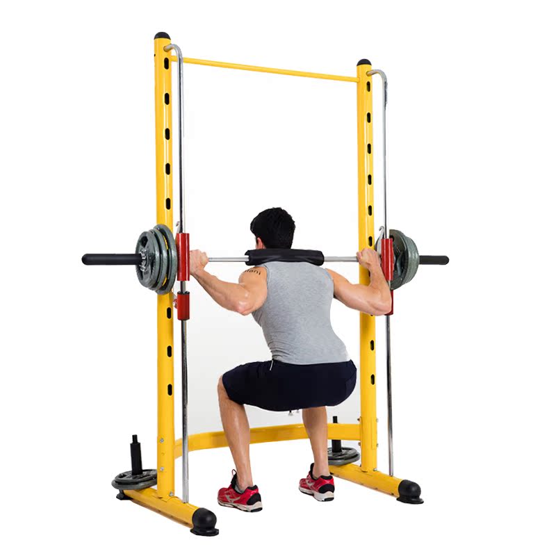 Orbital squat rack frame gantry bench press large hole paint barbell rack weight bed multifunctional fitness equipment