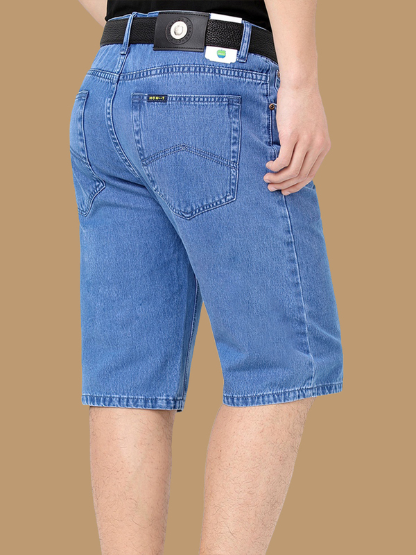 Apple Brand Men's Denim Shorts for Summer, Thin Style, Middle-Aged and Elderly Dad's Wear, Loose Fit, Pure Cotton, Five-Seventh Length Pants