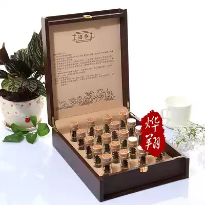 Dalian sea cucumber Wild sea cucumber light dried sea cucumber dry goods Liao thorn ginseng sea seepage sea cucumber gift box 100 grams of new Year's goods