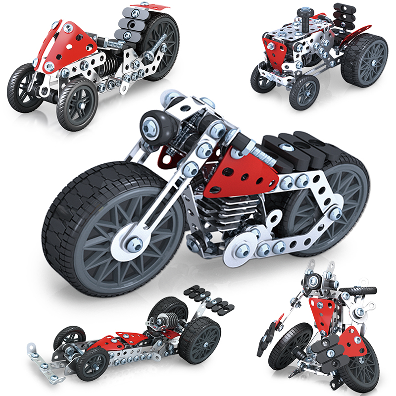 Assembled toy metal adult machinery assembly building block model screwscrew nut military engineering car fire truck sleeve-Taobao