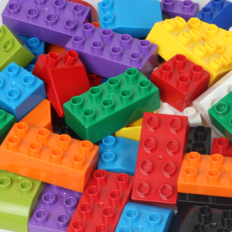 Children's puzzle compatible with large building blocks and large particles kindergarten toys early education introduction assembly 3-6 years old