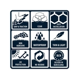 Новая серфинговая пластина против стекловолокна шестнадцагнальные сотовые соты против SLIP наклейки для ополаскивания Surfing Superfoot Superfoot Silicone Stop Slide Pads 10 таблетки