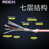 Сертификация Rock MFI Apple X ДАННЫЕ ДАННЫЕ КАБЕЛИ IPhone11PRO/XS MAX/8PLUS 6S LINE 11PRO MAX SAFE FAST Зарядка.