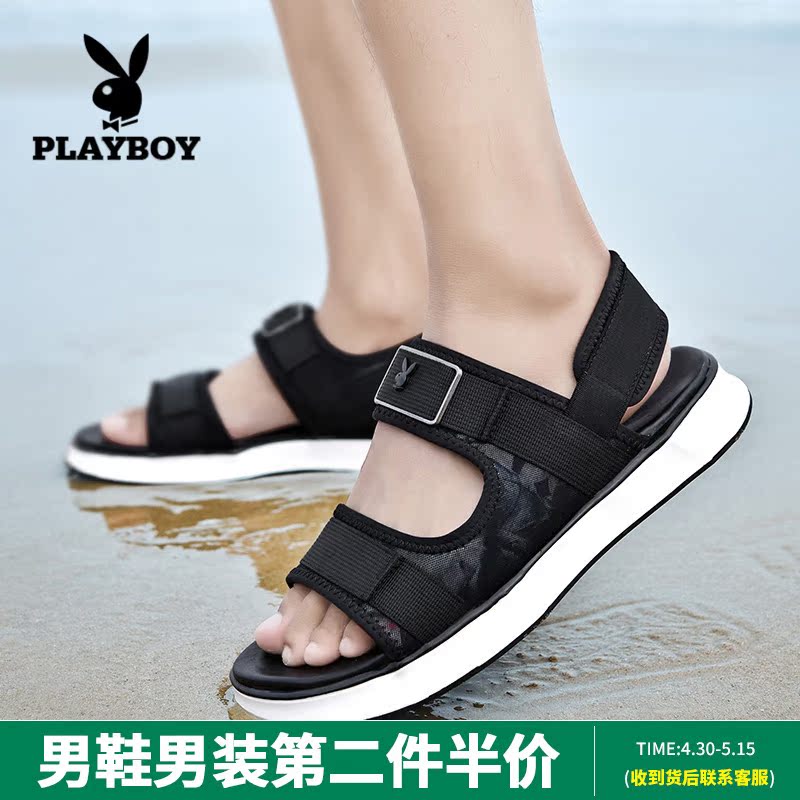Flowers Playboy Men Shoes 2021 Summer New Men Trends Casual Shoes Breathable Non-slip Outdoor Beach Shoes Sandals Shoes