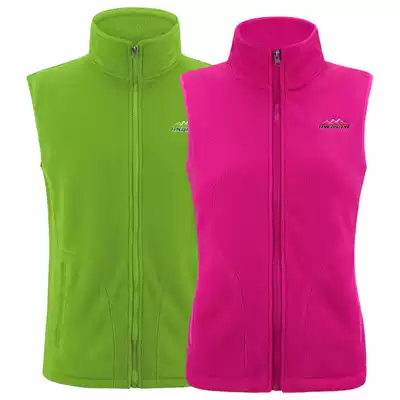 Autumn and winter couple fleece vest outdoor windproof, warm and breathable large size fleece vest vest adult