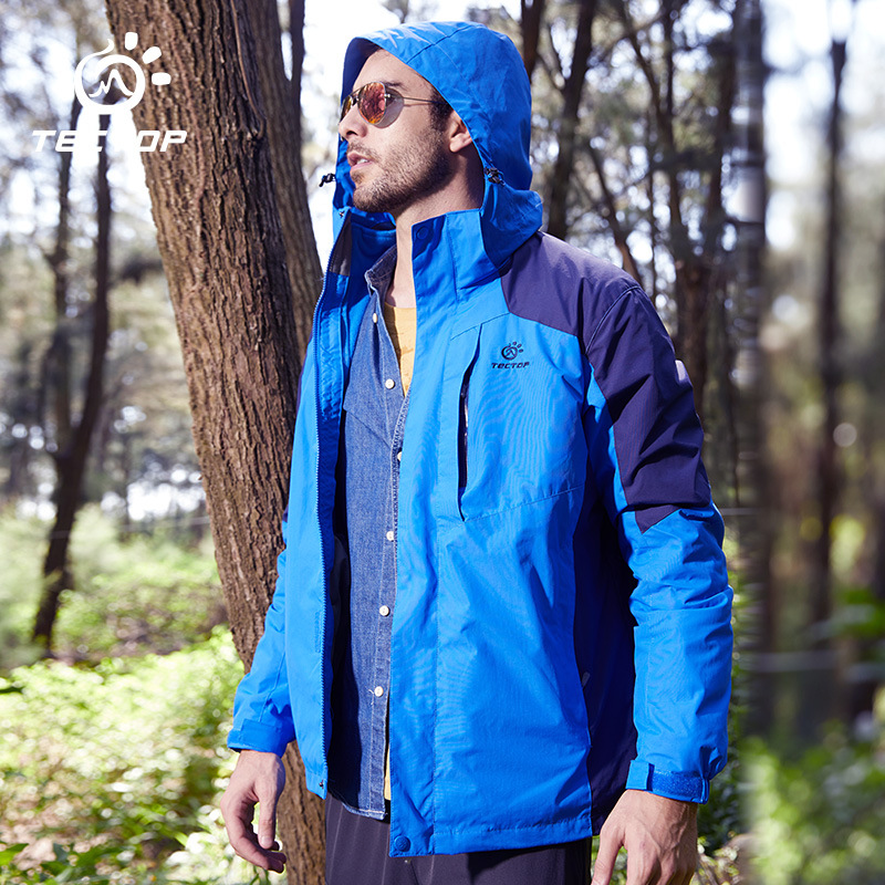 TECTOP explores the autumn and winter outdoor sub-coat for men and women three in one or two pieces of wind and waterproof warm coat
