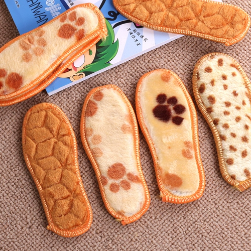 Зимние детские утепленные дезодорированные флисовые хлопковые стельки для мальчиков, впитывают пот и запах