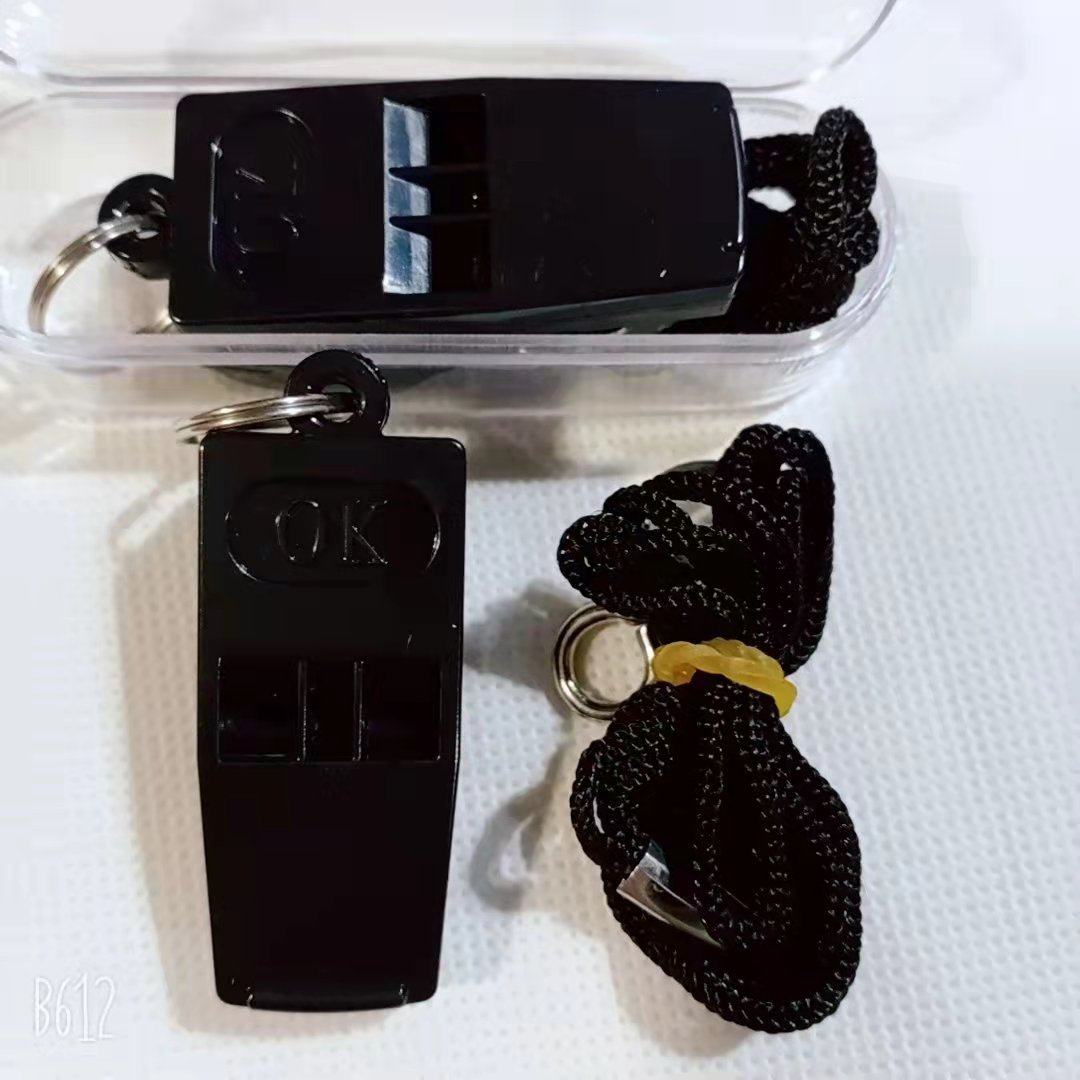 OK Twin Tone Whistle Thunder sound bionic whistleblowing Black green Orange field for high frequency Advanced plastic referee-Taobao