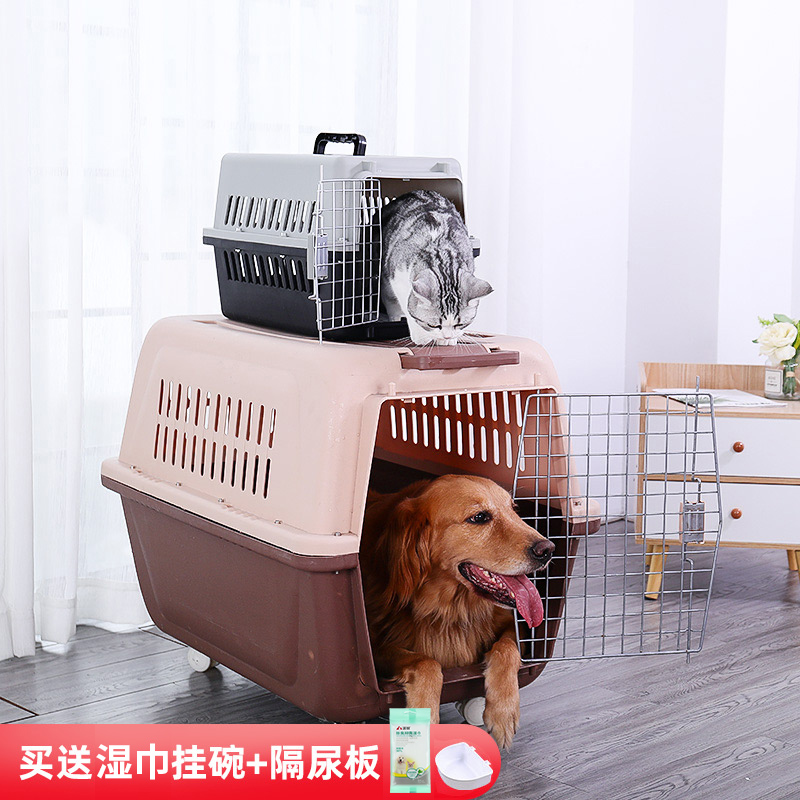 Pet Aviation Box Kitty Cage Portable Out Dogs Medium Canine Dog Transport Hand Dog Cage Cat Box Airlift Bag