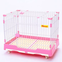 Сингл -слоя кошачья клетка розовая