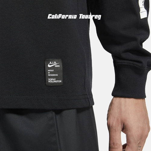 Nike, весенний модный лонгслив для отдыха, нарукавники, толстовка, круглый воротник