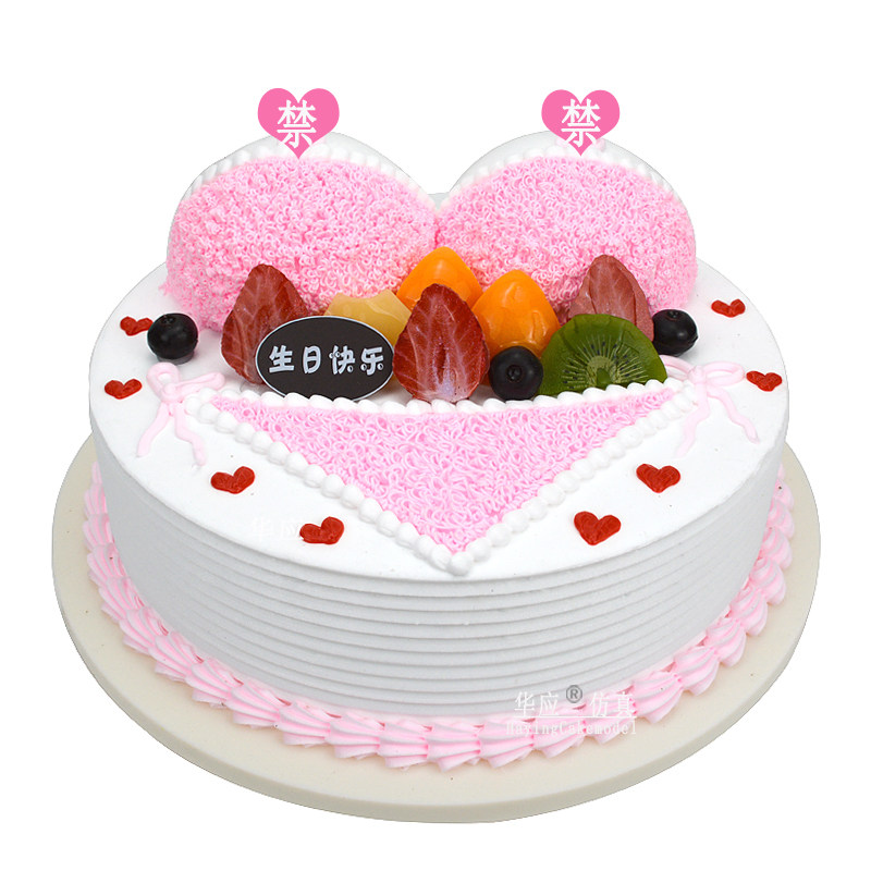 Simulation cake model new bikini European fake cake cupboard plastic sample birthday cake model