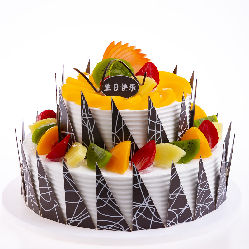 Cake Model Emulation 2022 New popular Euro Fake Cake Sample Fruit Birthday Cake Model