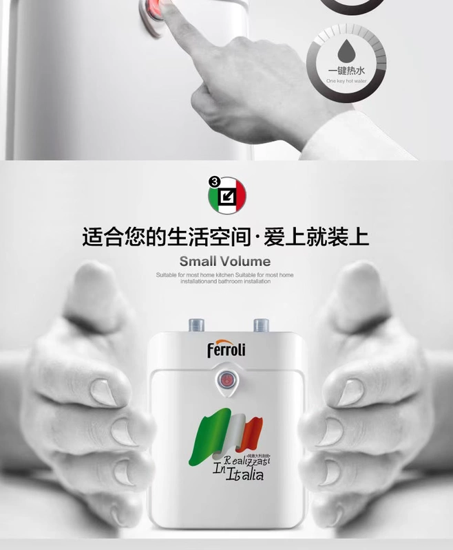 Ferroli / Faloli ES5-KU Kho báu nhà bếp nhỏ trên nước nóng kho chứa nước nóng kho 5L lít - Máy đun nước