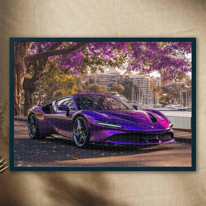 Ferrari Sports Car Puzzle 1000 Pieces Wooden Adult Version Children's Toy Room Decoration Souvenir Gift