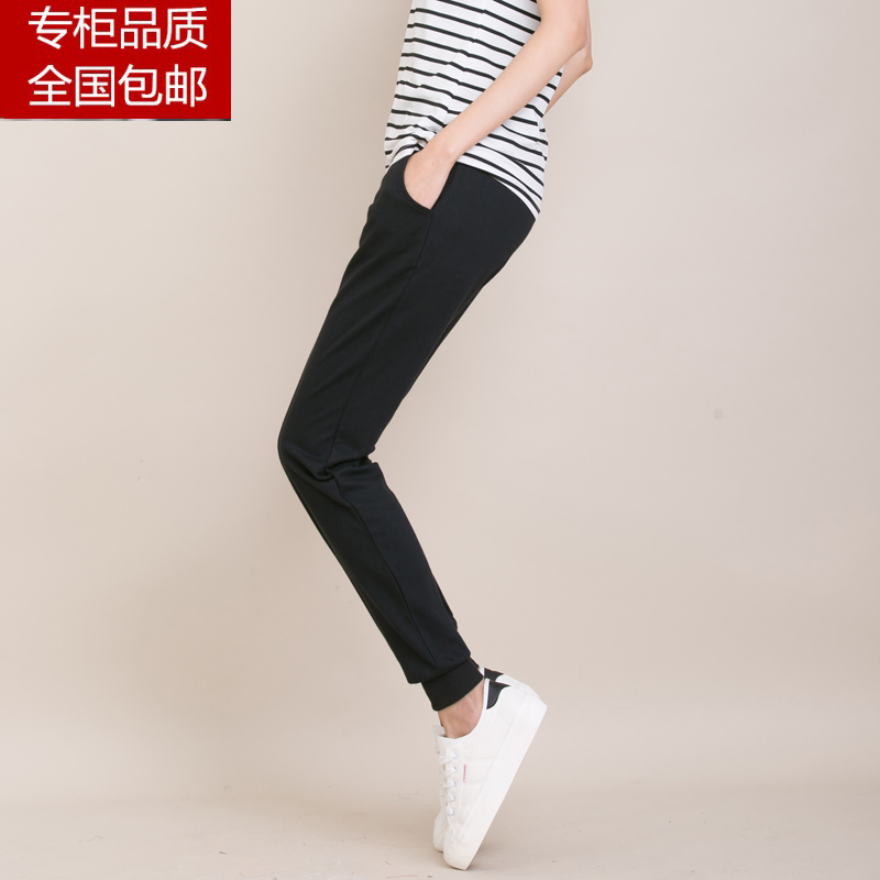 Mùa xuân và mùa thu cô gái mới sweatpants cô gái lớn trẻ em quần cotton tinh khiết giản dị xà cạp nhỏ miệng-to-miệng quần trong trẻ em quần lớn.