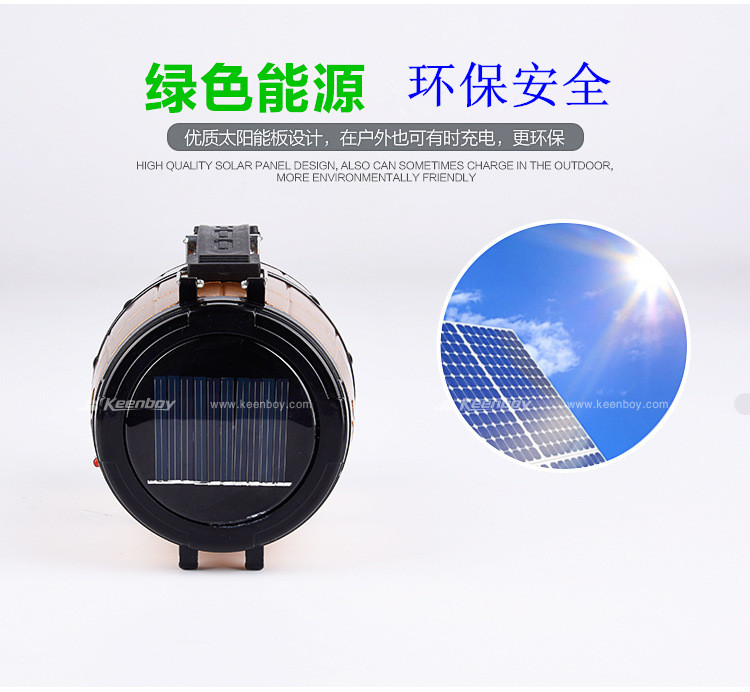 Đa chức năng Đèn LED siêu sáng Sử dụng kép Đèn lồng năng lượng mặt trời Cắm trại ngoài trời Cắm trại Lều Ánh sáng Nhà khẩn cấp Chiếu sáng đèn pin chiếu xa 2km